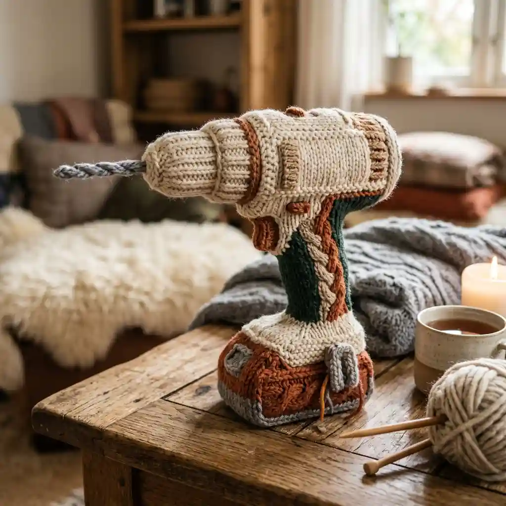 Hand-Knitted Object with Scandinavian Hygge Aesthetic — Product & E-commerce Nano Banana prompt example, created with Pixazo AI