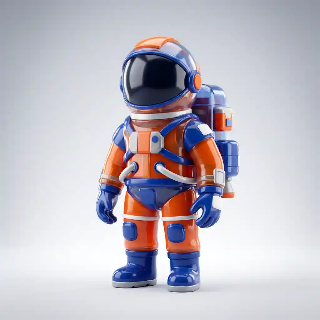 Premium 3D Rendered Collectible Vinyl Figure — Product & E-commerce Nano Banana prompt example, created with Pixazo AI