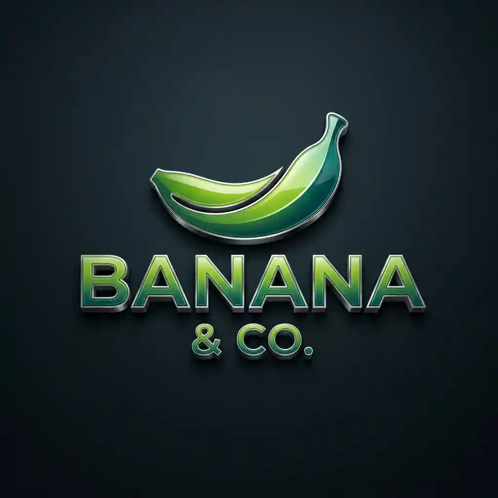 Premium 3D Banana Brand Logo — Logo & Branding Nano Banana prompt example, created with Pixazo AI