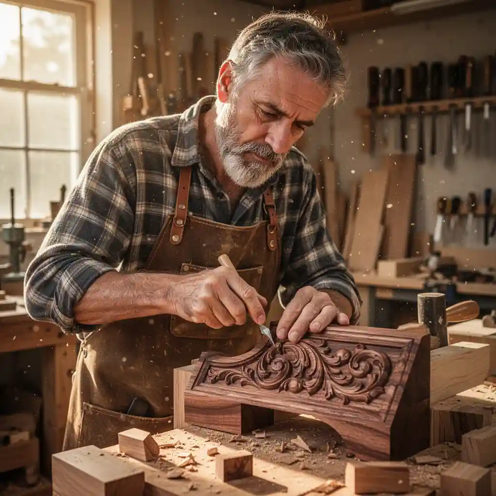 The Artisan at Work — Portraits & People FLUX.1 AI image prompt example