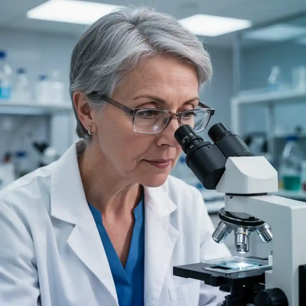 Scientist in Her Lab — Portraits & People FLUX.1 AI image prompt example