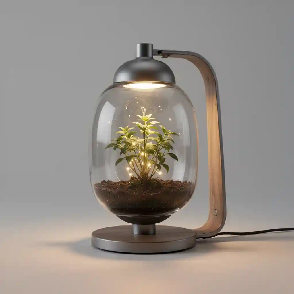 Terrarium Desk Lamp — Product & Design FLUX.1 AI image prompt example