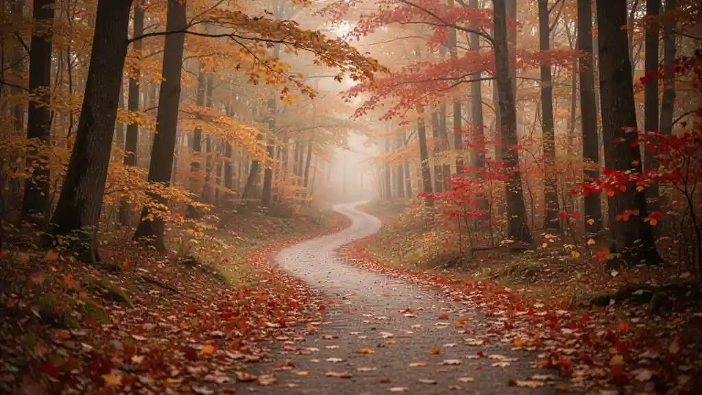 Autumn Forest Path — Nature & Landscapes FLUX.1 AI image prompt example