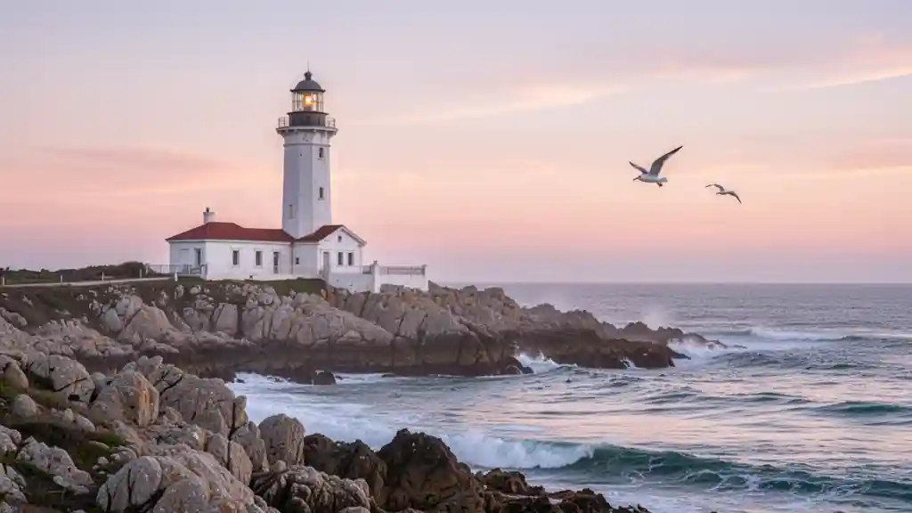 Coastal Lighthouse at Dawn — Nature & Landscapes FLUX.1 AI image prompt example