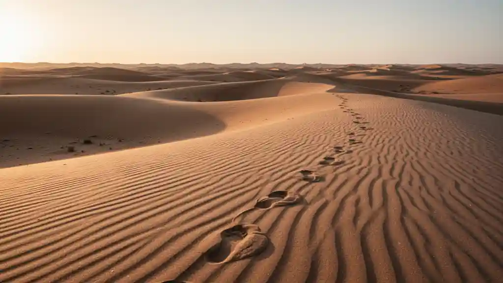 Desert Dunes at Golden Hour — Nature & Landscapes FLUX.1 AI image prompt example