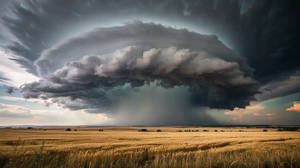 Storm over the Prairie — Nature & Landscapes FLUX.1 AI image prompt example