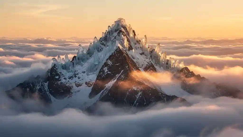 Alpine Sunrise Peak — Nature & Landscapes FLUX.1 AI image prompt example