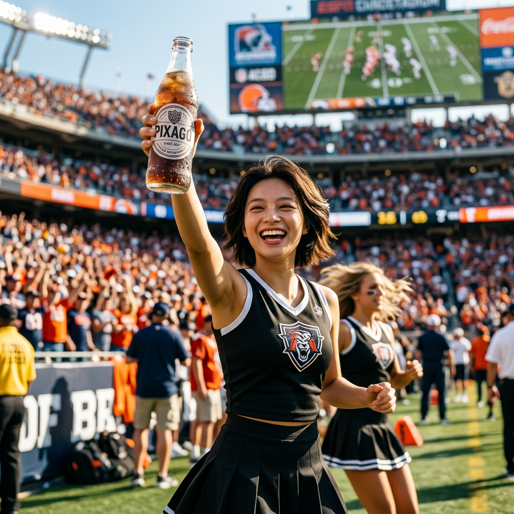 Stadium field celebration
