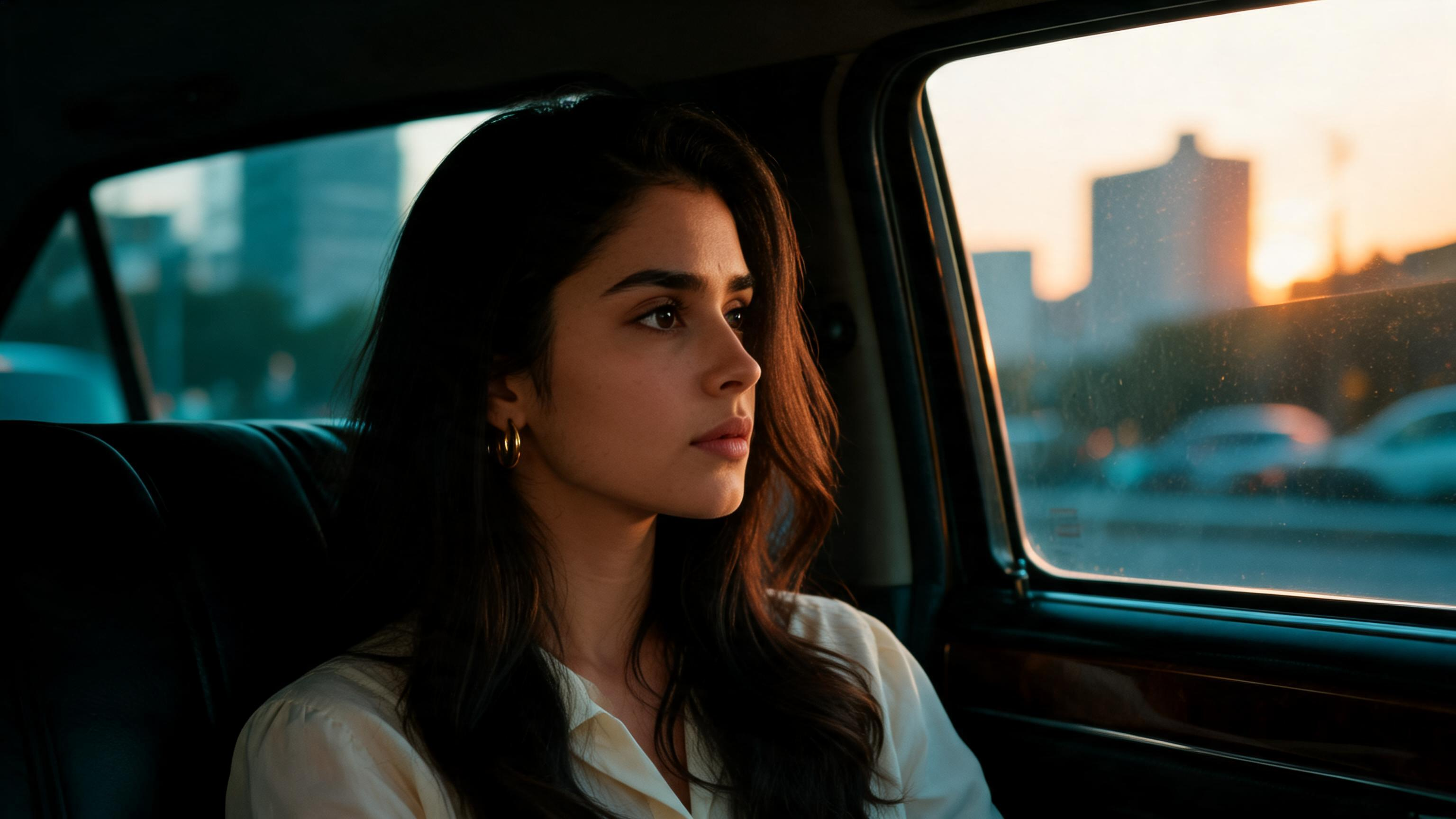 Dusk car portrait