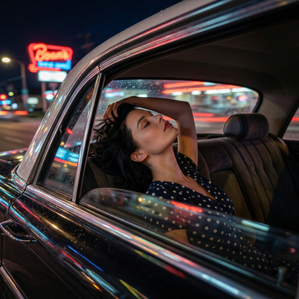 Night car portrait