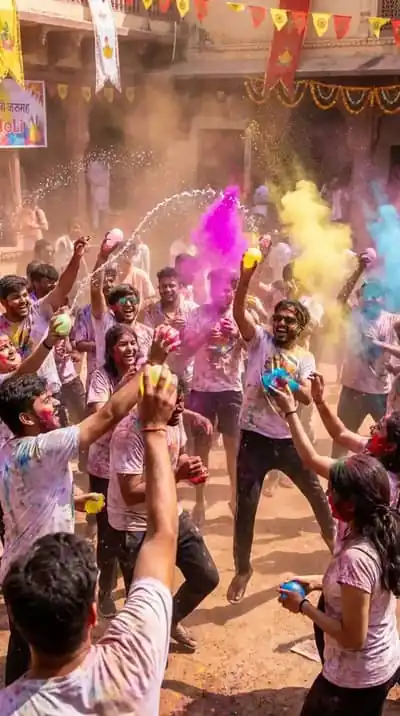 Holi Water Balloon Fun